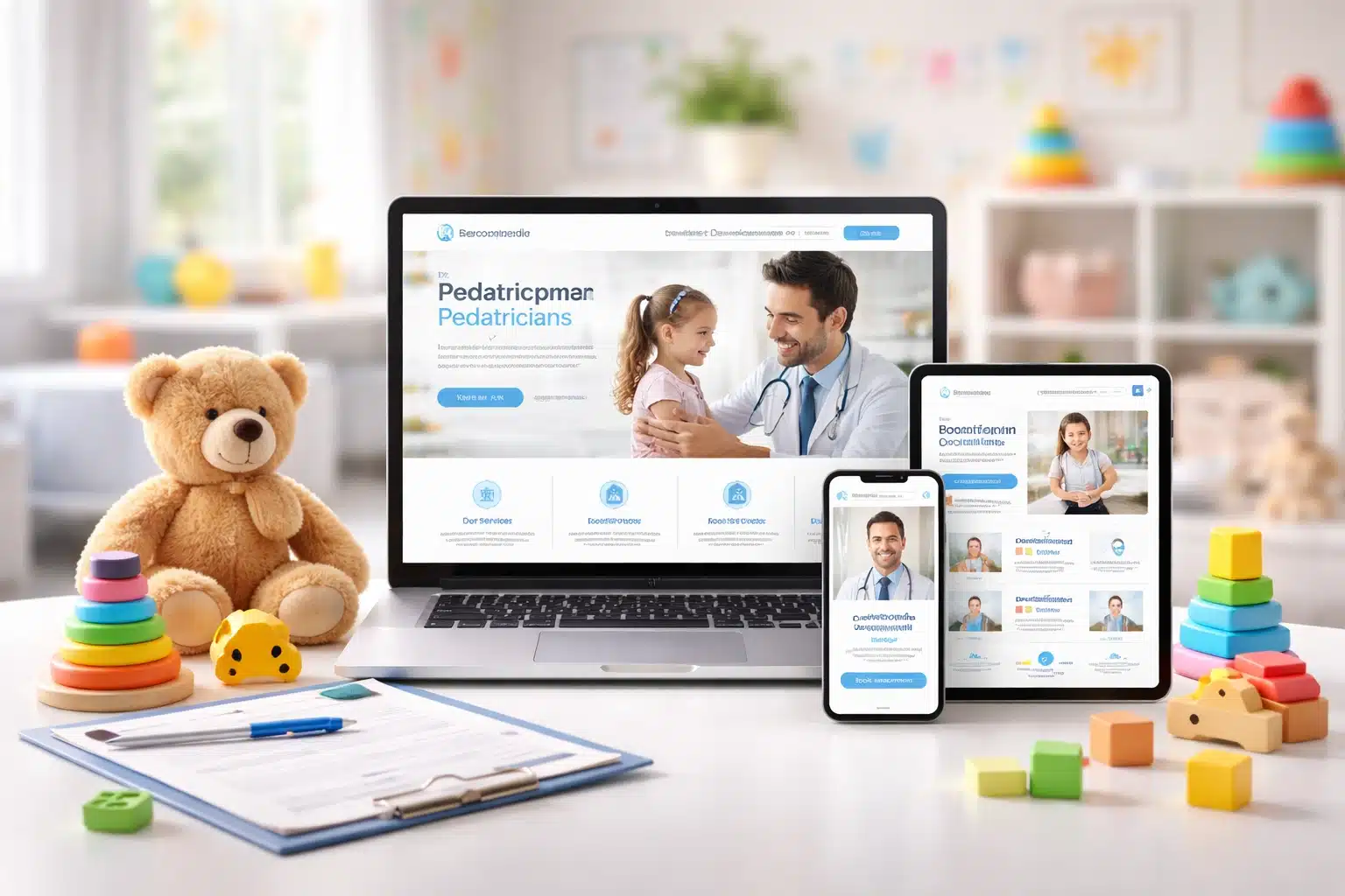Κατασκευή ιστοσελίδων για Παιδιάτρους στρατηγικά