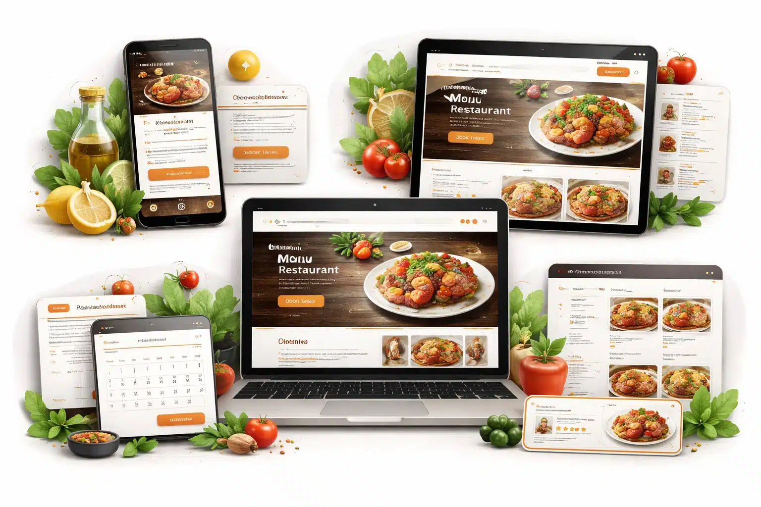 Κατασκευή ιστοσελίδων για εστιατόρια - Σύγχρονα σχέδια